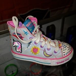 Twinkle Toe high top shoes